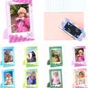 CAIYOULE Mini 3" Picture Frame for Fujifilm Instax Mini 13/41/12/11/EVO/SE/9/8/7+/99 Film Photo and Polaroid 3.4x2.2 Photo Frame Wallet Size Photo Refrigerator Tabletop Display Use, 10 Pack Colorful