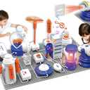 Science STEM Kits for Kids, Electronics Exploration Kit, 66 Pcs DIY Circuit Parts, Over 1200 Projects, STEM Educational Toy Gifts for Kids Boys Girls Ages 3 4 5 6 7 8 9 10 11 12, Color Project Manual