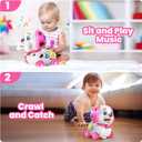Puppy Toy for 1 Year Old Girl Gift, Musical Baby Toy 6-12-18 Month, First Birthday Gifts for 1 Year Old Girl Boy, Educational Infant Toys for 7 8 9 10-12 Month (Pink)