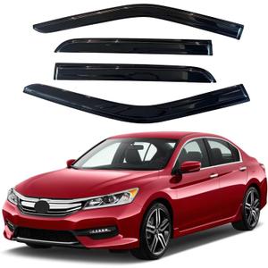 IG Window Visors Fit for 2008-2017 Honda Accord, Out-Channel Rain Guards Vent Wind Deflectors 4PC, Car Accessories for 08-17 Accord (Sedan Only)