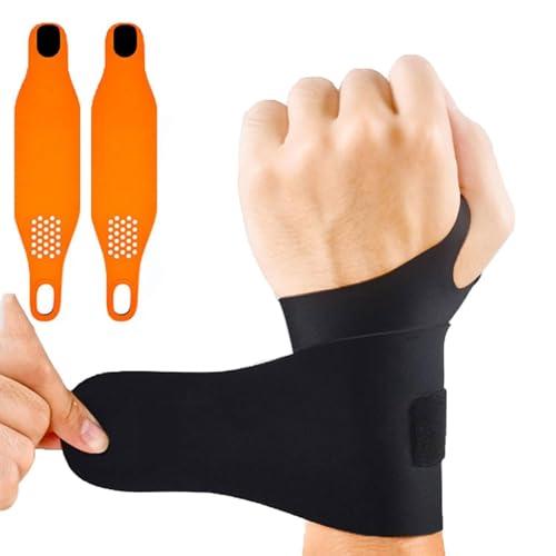 Bchois Wrist Brace,2 pack Wrist Support for Carpal Tunnel Pain Relief,Ulnar Brace Ultra-Thin Elastic for Tear,Wrist wraps Repetitive Wrist Use Injury,Fits Both Wrists