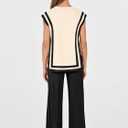 ANRABESS Women 2 Piece Lounge Sets Summer Casual Knit Sweater Vest Pant Set Beach Vacation Clothes 2026 Airport Outfits (Beige, L)