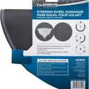 Plasticolor 008410R01 WeatherPro All Black Steering Wheel Cover Sunshade