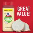 McCormick Onion Powder, Non GMO, Made with Fresh, Whole Onions, For Bringing Consistent Onion Flavor to Favorite Foods While Cooking 7.62 oz (Pack of 6)