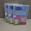 Peppa Pig 16 Watercolor Valentines with 16 Paintbrushes, Pack of 3