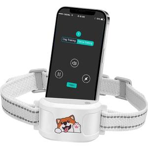 Electric Fence System with Training Collar, GPS Wireless Dog Fence with Free App, Rechargeable Fence for Outdoor Use, Adjustable Waterproof Pet Containment System
