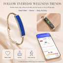 Yihou Fitness Tracker Smart Bracelet Fitness Bracelet for Women Smart Band Jewelry with Heart Rate Monitor Sleep Tracker for Android iOS Blue