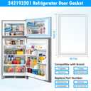 Upgraded 242193201 Freezer Door Gasket Compatible with Kenmore Frigidaire Refrigerator Door Gasket Freezer Door Seal FFTR1621RW2 FFTR1514RW1 AP5669862 Refrigerator Door Seal Freezer Seal Replacement