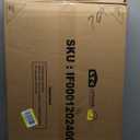 Leteuke Rolling Kitchen Carts with Wheels, 34" L x 17.5" W, 3-Tier Heavy Duty Utility Cart with Wood Tabletop, NSF Commercial Metal Serving Cart with Handle and Shelf Liner for Kitchen, Black