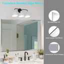Frameless Beveled Edge Bathroom Mirror 36x24 Inch Rectangle Wall Mirror Explosion Proof and Shatterproof Bathroom Vanity Mirror Wall Mounted Hang Firmly (Horizontal or Vertical)