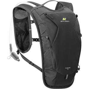 N NEVO RHINO Hydration Backpack,Water Backpack with 50 oz /1.5L Water Bladder, Bike Hydration Pack for Men Women, 6L Lightweight Hydration Hiking Backpack for Cycling Hiking (Black)