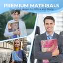 6 Pack Marble Design File Folders with Pockets - Plastic Folder with 2 Pockets & a Business Card Holder, Durable File Folders for Documents, School, Office & Home (Folder with Pockets (with Prong))