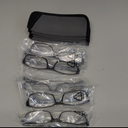 Kerecsen Reading Glasses 5 Pairs Fashion Ladies Readers Spring Hinge with Pattern Print Eyeglasses for Women (5 Pack Gray, 1.75)