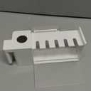 5 Slots Wall Mount Toothbrush Holder with Cover, Self Adhesive Toothbrush Storage Organizer for Shower, Toothpaste & Toothbrush Hanger for Bathroom, Medicine Cabinet, Dorm (White)