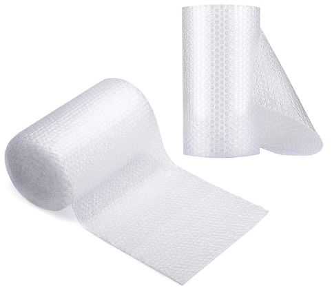 large roll of bubble wrap, no brand or tag, 12" wide