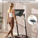 Walking Pad Desk with Tilt Top, Adjustable Standing Desk for Treadmill