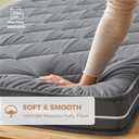 Jamdok 4Inch Twin Floor Mattress,3-Layer Structure Cot Mattress Topper,Gel Memory Foam,Removable Thickened Cover,Portable Roll Up Sleep Pad(75X38X4)