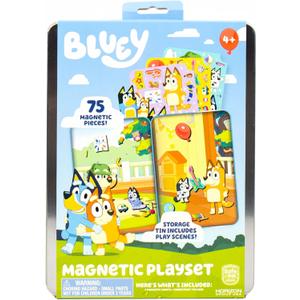 Bluey Magnetic Playset, Magnet Activity Toys, Great Birthday Parties, at-Home Activities, or Screen-Free Fun, Perfect Travel or Road Trip, Hours of Fun for Kids Ages 3,4,5,6,Multicolor,Medium,214618