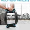 Twister Arm Trainer - Adjustable 60-100lbs Resistance Arm & Chest Workout Equipment for Home Gym Fitness , Arm Strengthener for Men, Power Twister Bar for Biceps, Forearm & Shoulder Training (Blue)