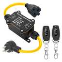 AC110-250V Waterproof Remote Control Power Switch,Wireless Remote Control Outlet Switch for Christmas Tree Lights,20A,Suitable for Christmas Trees with Decorations and String Lights (165 Ft)