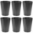 12L Trash Can Wastebasket Plastic Trash Bin Garbage Container Rubbish Can Paper Basket Office Organizer for Bedroom Home Office, 6 Grey (11.6 x 9 x 6.4in)