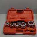HFS(R Ratchet Pipe Threader Kit - Ratcheting Pipe Threading Tool Set with 5 Dies 3/8", 1/2", 3/4", 1", 1-1/4"