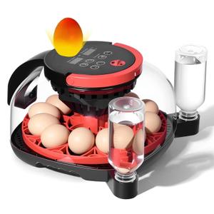 Incubators for Hatching Eggs with 1080P HD Night Vision Camera - Automatic Egg Turning & Humidity Control, 360 Visibility Incubators for Hatching Eggs, Compatible with Chicken, Duck, Quail, Pigeon.