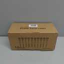 Solar Outdoor Lights, 10 Pack Waterproof Stainless Steel Solar Stake Lights for Pathway Garden Yard Path Walkway Driveway Lawn Patio Outside Decor, Cool White