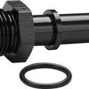 8AN -8 ORB Male to 1/2" SAE Quick Disconnect Connect Male Push On EFI Fuel Fitting Adapter Straight Aluminum Black