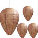 4 Pack Wasp Nest Decoy Hanging Wasp Nest Stay Away from Wasps Hornets Yellow Jackets