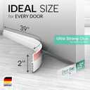 Vellure Door Draft stoppers for Bottom of Door - New Premium Door Sweep/Door Seal Strip (Save Energy installs Quickly and Easily) Door Weather Stripping, Ideal for Keeping Out Cold (5x39 White)