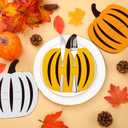 Breling 36 Pcs Thanksgiving Pumpkin Cutlery Holders Thanksgiving Silverware Holder Felt Tableware Decor Autumn Fall Harvest Party Supplies