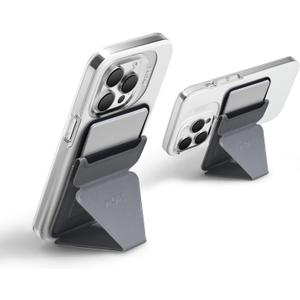 MOFT MagSafe Wallet Stand for iPhone 16/15/14/13/12 Series MagSafe Compatible Phone Stand with 3 Viewing Angles (Cool Gray)