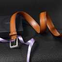 VATAN Men's Genuine Leather Dress Belts, Handmade Classic Every Day Leather Jeans Belt for Men Work Business Casual (52(Fits Waist 50"-51"))