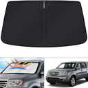 KUST Windshield Sun Shade for Honda Pilot SUV 2009-2015 Accessories Window Sunshade Sun Visor Protector Foldable Blocks UV Rays Keep Your Car Cooler