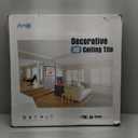 Art3d 12-Pack Square Drop Ceiling Tile 2ft x 2ft in White, PVC Ceiling Panel 24 x 24in. - Compatible with 15/16" Drop Ceiling Grid System