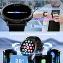 GPS Smart Watches for Men, 1.39" AMOLED Screen Smartwatch, Bluetooth Call/100+ Sport Modes/GPS/Compass/Heart Rrate/Blood Pressure, Fitness-Tracker, Smartwatch for Android iPhone(Gray& Black)