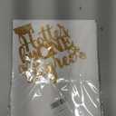 Hotter By One Degree Cake Topper, Class of 2025 High School/College Bachelor Master Graduation Party Decoration Supplies, Gold Glitter, 2pack