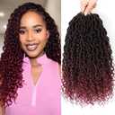 Atraente Goddess Locs Crochet Hair 12 Inch 7 Packs, Faux Locs Crochet Hair for Black Women, Pre-Looped Bohemian Goddess Locs with Curly Ends (12 Inch 7 Packs,TBUG)