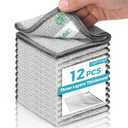 UAFAP 12 PCS Non Scratch Wire Dishcloth, Cleans Fast Without Scratching, Stands Up to Stuck-on Grime, Multi-Surface Safe, Wire Dishwashing Rag Cleaning Power for Everyday Jobs 7.87“ x 7.87”