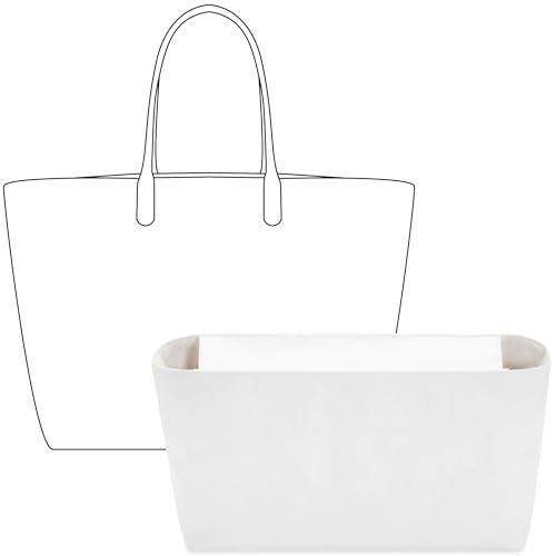 FANJI Project Tote Bag Organizer Insert for ST Louis GM Handbag,Custom Fit Inside Lightweight Water Resistant Purse Insert with Premium Magnetic Flip Cover(Craie)