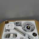 KNUN Nickel 48 Inch Ceiling Fans with Lights and Remote/APP Control, Low Profile Ceiling Fan, 8 BladesLED Dimmable, Reversible DC Motor, Noiseless, Ceiling Fan for Bedroom Indoor/Outdoor Use