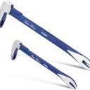 Bates- Pry Bar Nail Puller Set, 2 Pack, 8" & 12", Nail Puller Tool, Small Pry Bar