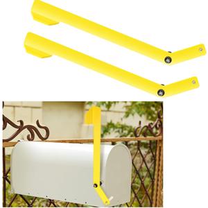 Yaocom 2 Sets Mailbox Alert Flag for Delivered Extra Long Mail Mailbox Delivery Notification Alert Signal Flag Replacement 16.4 Inch Aluminum Alarm Heavy Duty Accessories for Steel Metal Post-Mount