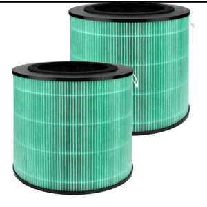 2 Pack 08W 09W Air Filter Replacement Compatible with 08W 09W Air Purifier, 4-in-1 High-Efficiency HEPA Air Filter- Pet Dander Version,Green.