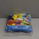 Sesame Street Come and Play Blue, Green, Red and Yellow, Elmo, Big Bird, Cookie Monster, Grover, Oscar The Grouch and Ernie Decorative Throw Pillow