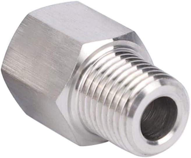 Stainless Steel 304 1/2" NPT Female x M18*1.5 Male Thread Adapter Metric Convert NPT Pipe Fiiting 1pc