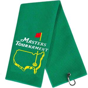 Funny Golf Towel, Masters Tournament, Funny Golf Towel for Golf Bags with Clip, Golf Gift for Men Husband Boyfriend Dad, Birthday, Christmas Gifts for Fan (Green)