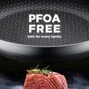 Non Stick Frying Pans with 2 Lids, 8+10+12 inch, Hybrid Frying Pans Set Nonstick,Skillets Stainless Steel Fajita, Dishwasher & Oven-Safe, Induction Compatible Cooking Pan, PFOA Free Cookware