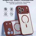 Faiono Magnetic for iPhone 17 Pro Max Case [Full Camera Protection][Military-Grade Protection][Compatible with MagSafe] Shockproof Protective Slim Phone Case for iPhone 17 Pro Max, Claret